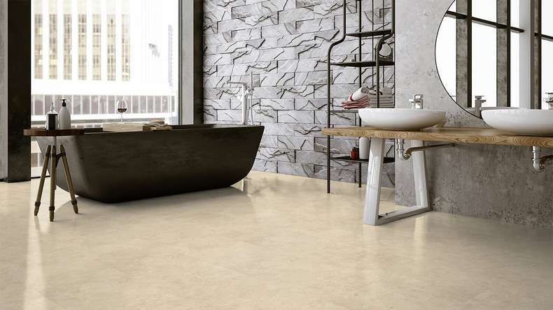 Vinyle à clic Gerflor - Senso Clic 3 Beige Pietra | Fabriqué en France (61221510)