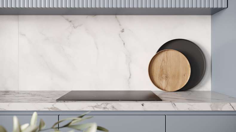 planeo Wallboard - Marble Grey-White Matt - différents formats