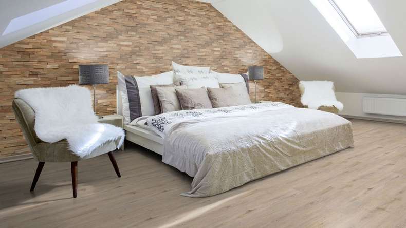Skaben WoodWall - Bois de teck naturel