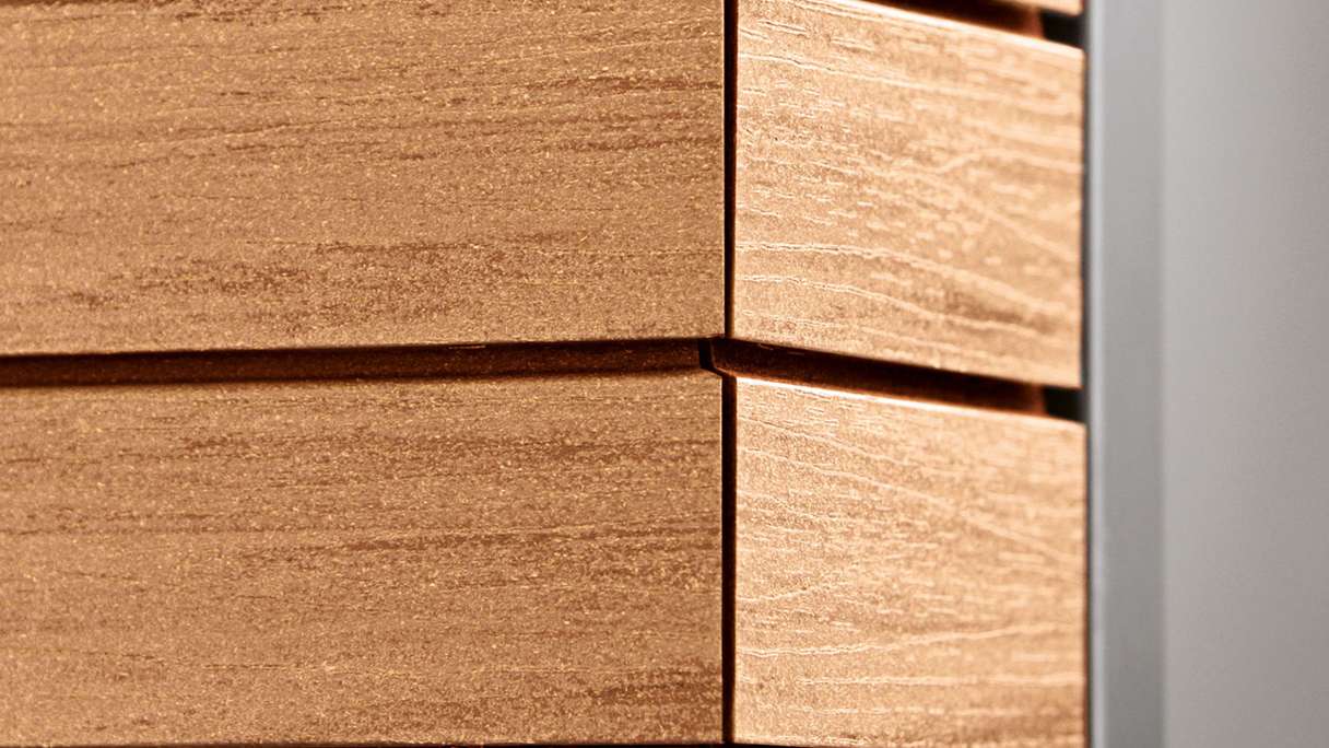 planeo Fassado - bardage façade composite brun petit 6 m