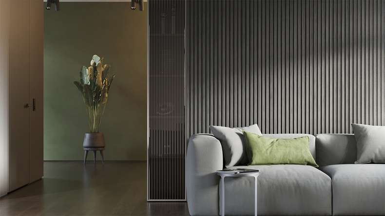 planeo Panneaux acoustiques - Chêne gris - 2400 x 525 x 18mm (PU-A-006)