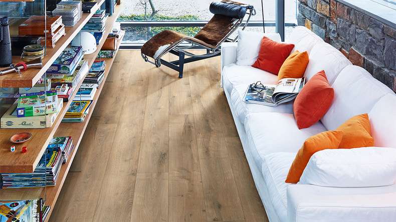 MEISTER Stratifié - MeisterDesign LL 150 S Chêne fissuré Terra 6439 | isolation phonique intégrée (600008-2052220-06439)
