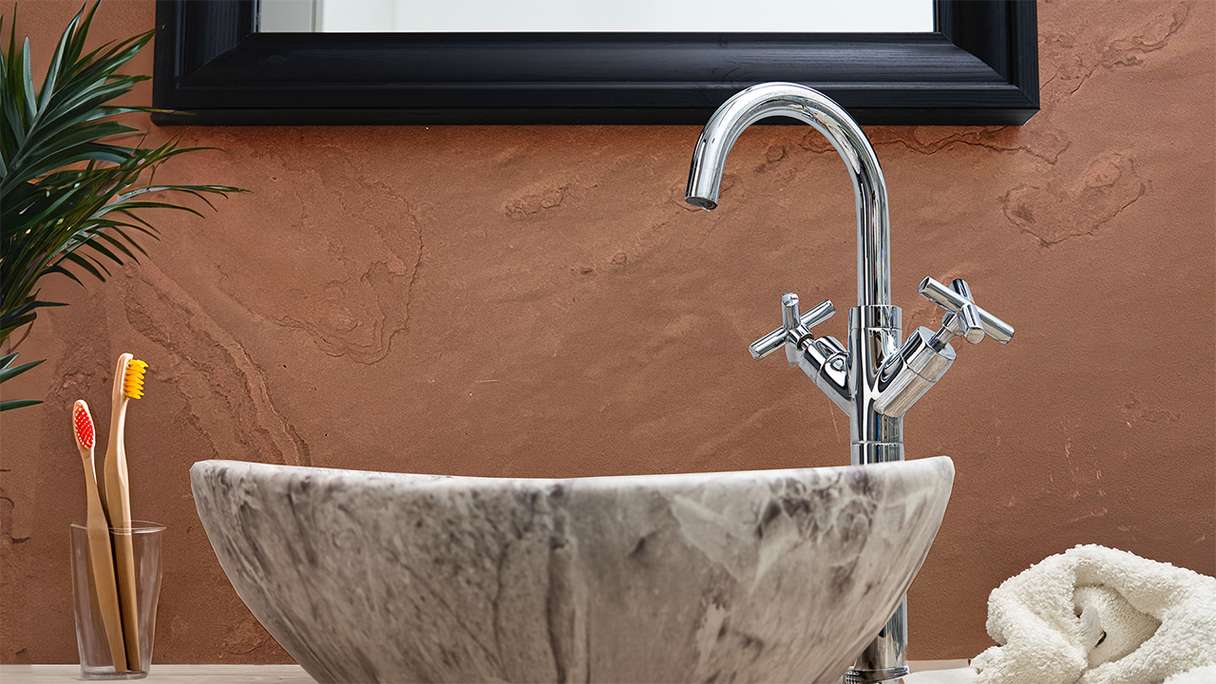planeo EVOLITH Slate&Stone - revêtement mural en pierre naturelle Ross Clay 1220 x 610 mm