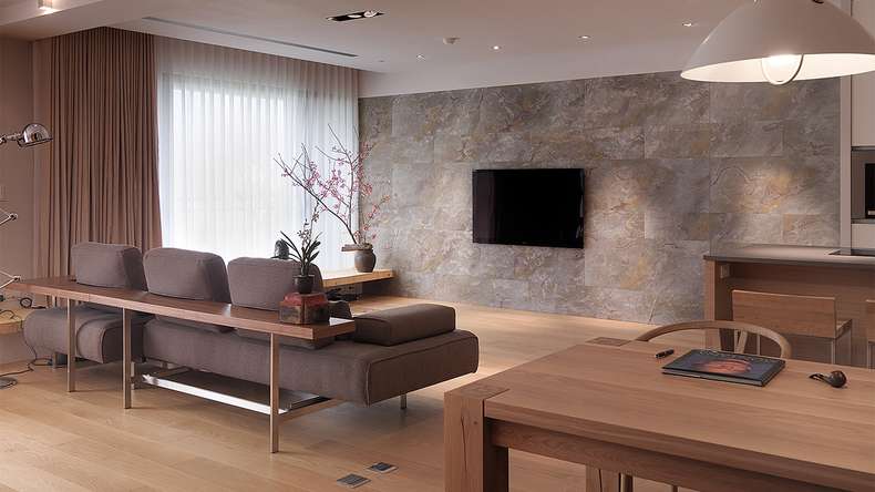 planeo EVOLITH EasyFix - Revêtement mural en pierre naturelle Oxide Wood 600 x 300 mm - 6pcs.