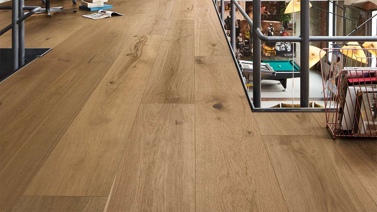 Sol en bois MEISTER Lindura HD 400 - 08923 Chêne authentique greige ultra-mat 2200 x 270 x 11 mm (500214-2200270-08923)