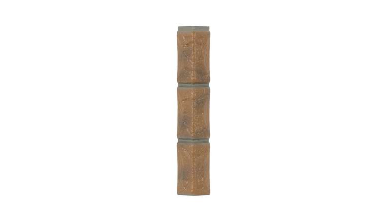 Zierer angle aspect pierre de carrière pour BS1 - 54 x 54 x 345 mm en PRV, avec un cadre jaune