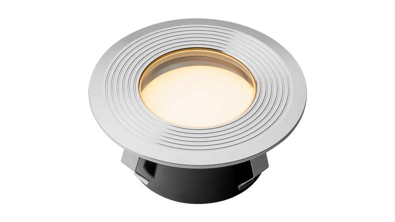 planeo Éclairage de jardin 12V - Lampe LED à encastrer Onyx 90 RS - 1.5W