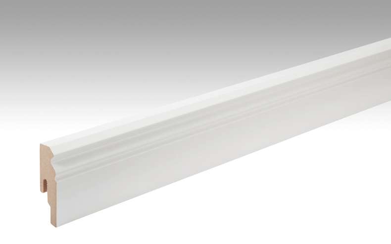 Plinthes MEISTER Blanc à peindre DF 2222 - 2380 x 60 x 18 mm
