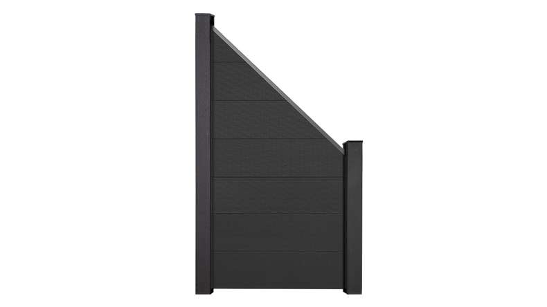 planeo Gardence Strong XL - Clôture composite Oblique Anthracite