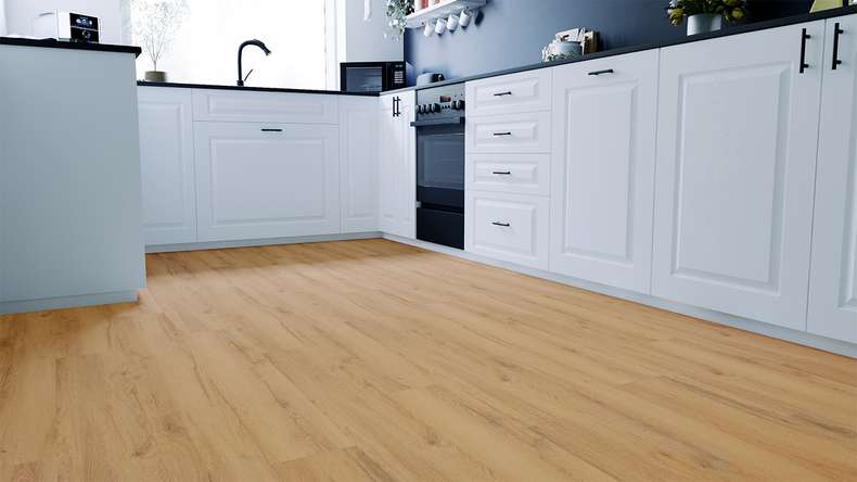 planeo Sol design à clipser - Eco Home&Health Rustic Oak Sand | Isolation phonique intégrée (LO-EK-03)