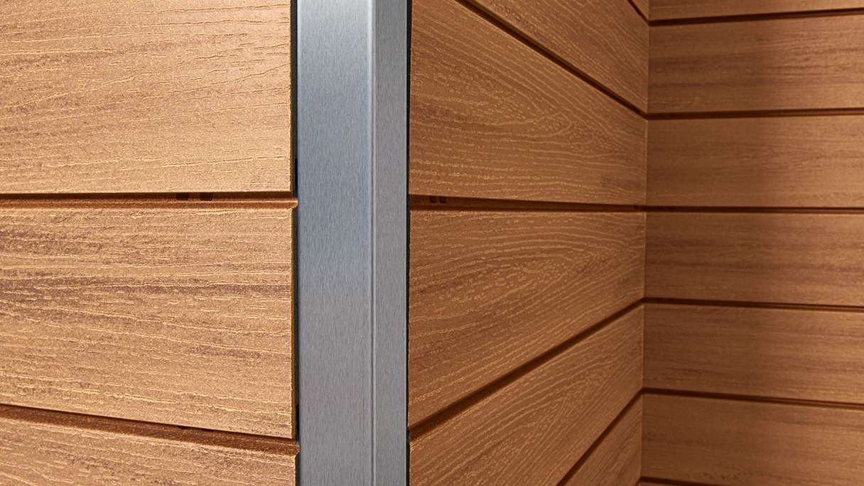 planeo Fassado - bardage façade composite brun petit 6 m