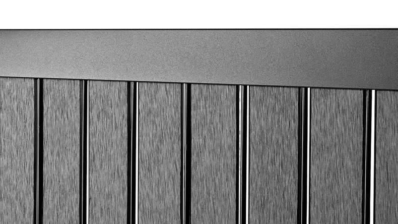 planeo Kit de bandes WPC - Anthracite L 250 x H 123 cm