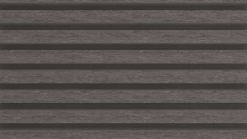 planeo LINEA Slim - Bardage de façade en WPC CoEx, gris foncé, 2900 x 215 mm