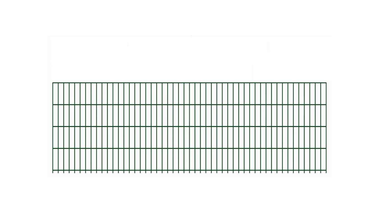 Panneau double fil léger 6/5/6 RAL 6005 vert mousse Hauteur - 830 x 2510 mm