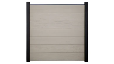 planeo Gardence Strong XL - Clôture composite à emboîter Standard BiColor Blanc