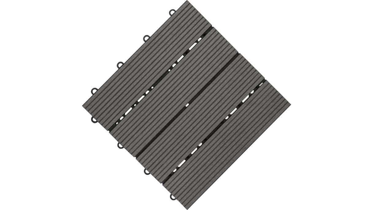 planeo carreau terrasse composite - anthracite 30x30 cm - 6 pcs.