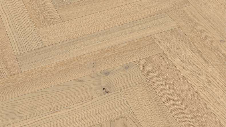 Sol en bois MEISTER Lindura HS 500 - 20231 Chêne classic blanc crème ultra-mat verni 700 x 140 x 11 mm (500010-0700140-20231)
