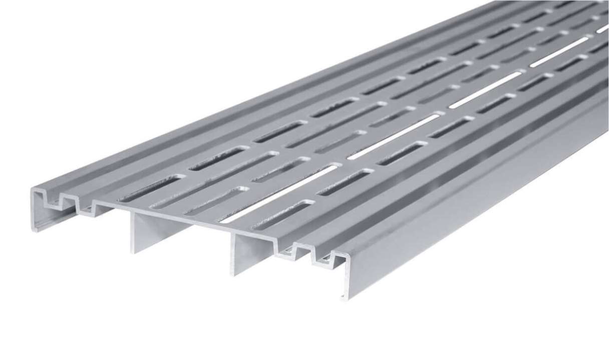 planeo griles de ventilation pour terrasses - profil de ventilation 1200x150x20mm