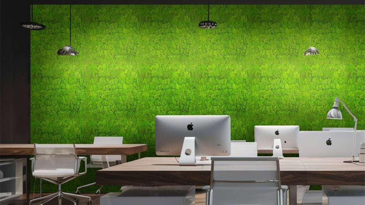 planeo Panneau acoustique - MixWall Living Moss Bright Green 52 x 52 cm | Mousse naturelle (PLMW-20111)