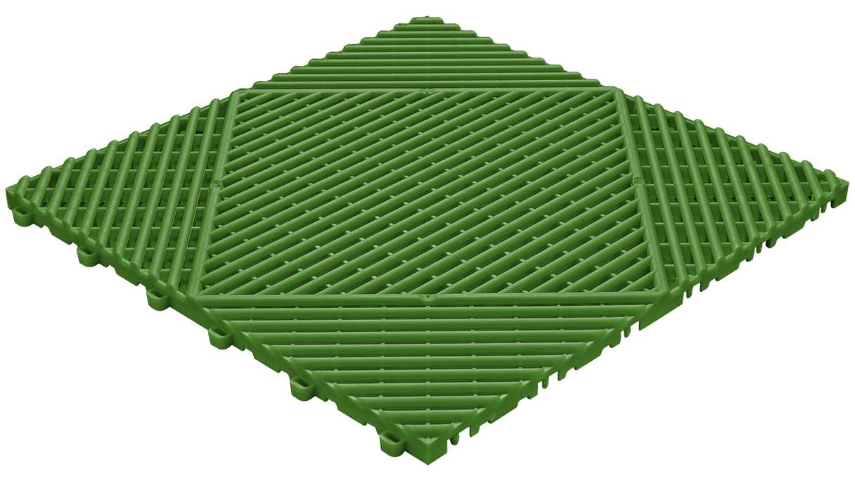 planeo carreau de terrasse en plastique - vert