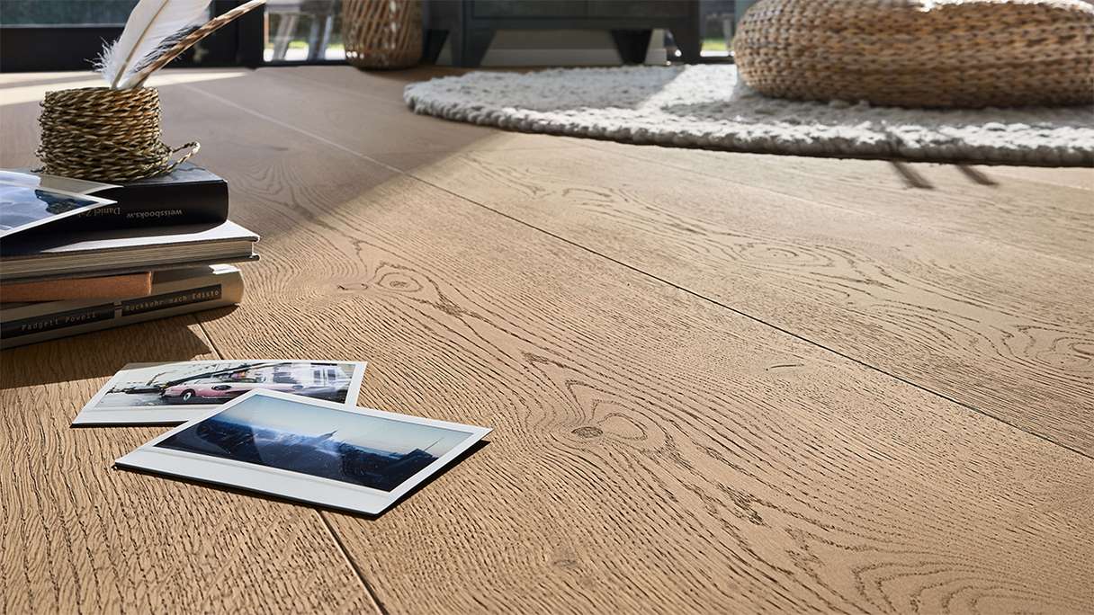 Sol en bois MEISTER Lindura HD 400 - 20225 Chêne authentique brun argile verni ultra-mat 2200 x 270 x 11 mm (500214-2200270-20225)