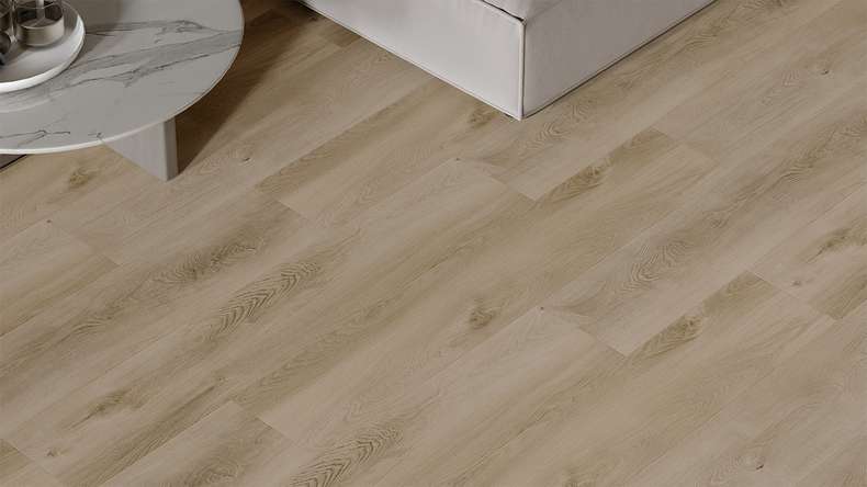 planeo Vinyle à clic rigide - HOMEtec Pro 50 IXPE Desert Drift Oak | Isolation phonique intégrée (RP-E50-6)