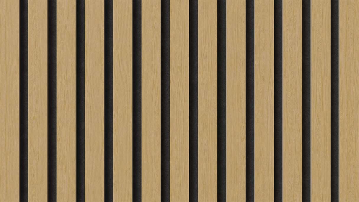 planeo Panneaux acoustiques - chêne naturel 2480 x 600x 21.5 mm | ignifugé