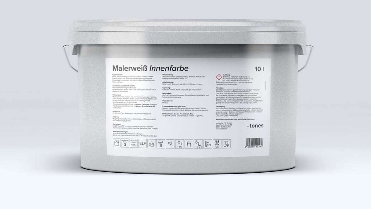 planeo blanc de peintre blanc 10l - mat