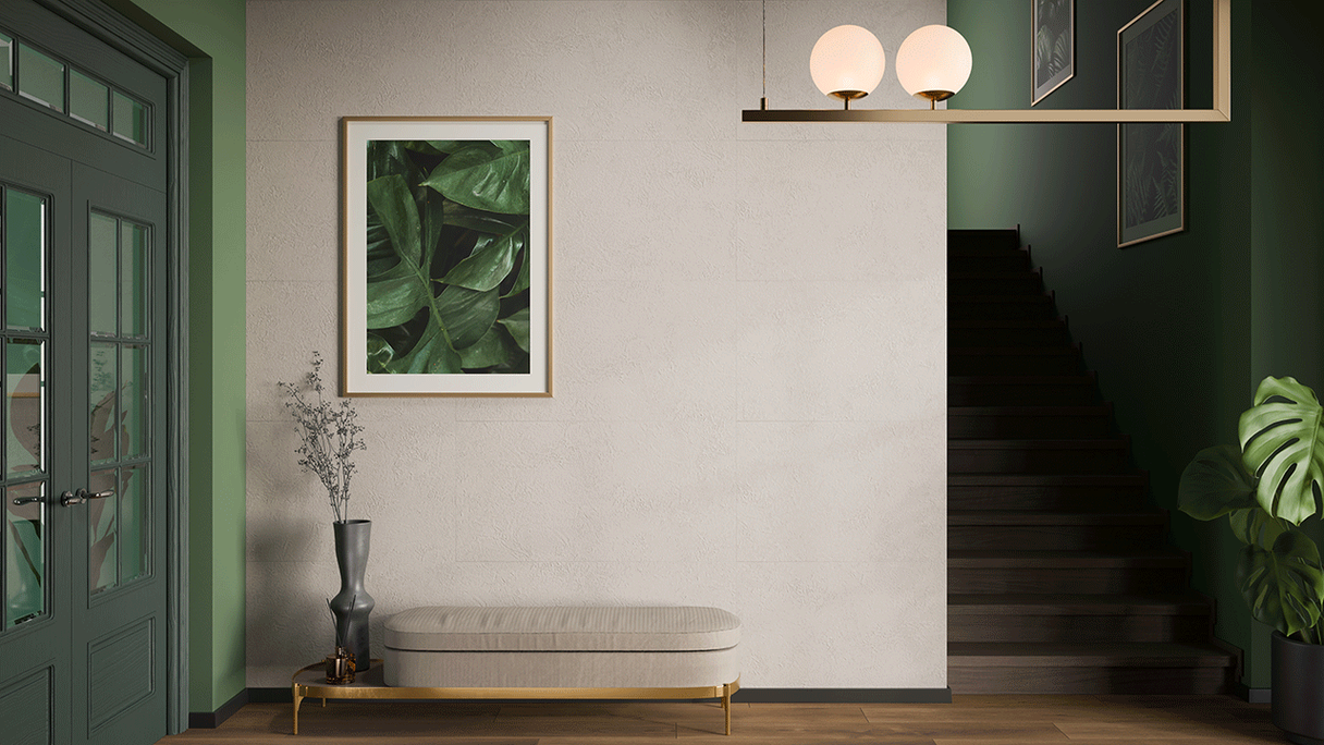 Revêtement mural SPC planeo - CeraRock Tile Limestone XL 280 x 117,5 cm