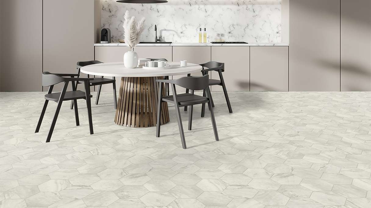 Revêtement Gerflor CV - TEXLINE Nature 2381 Hexa Cream