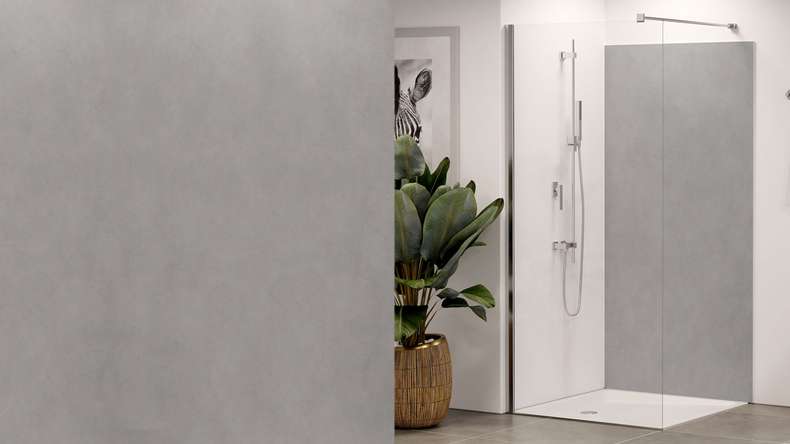 planeo Wallboard - Concrete Grey Matt - différents formats