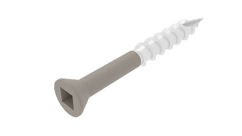 Vis en acier inoxydable teintées « planeo » - 5 x 50 mm, lot de 100, embout inclus