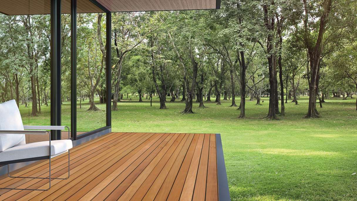 TerraWood terrasse bois - Garapa PRIME 21 x 145mm deux faces lisses