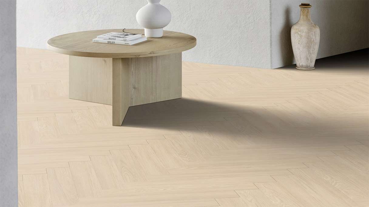Gerflor vinyle adhésif - Virtuo 55 Glue Down HB Blomma cream | Aspect authentique (39201463)