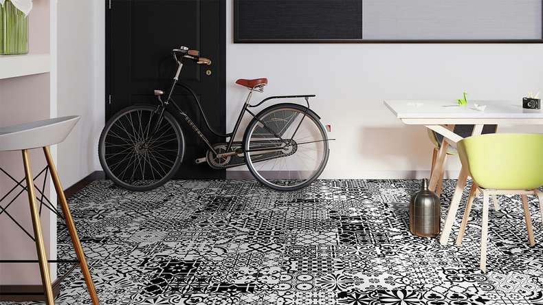 planeo Stratifié - QUADRAIC Black & White Supermatt