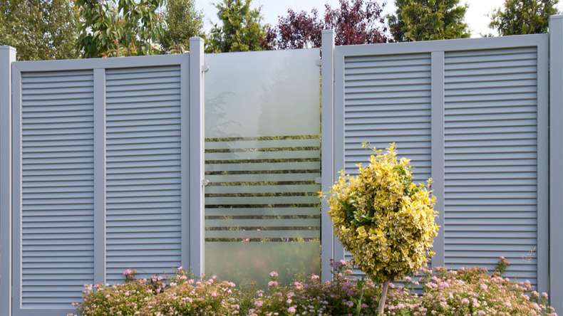 planeo Gardence Flair - Brise vue Verre - Bande Verticale 120 x 180 cm