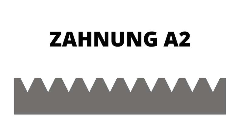 Spatule Prinz dentelée A2 180mm