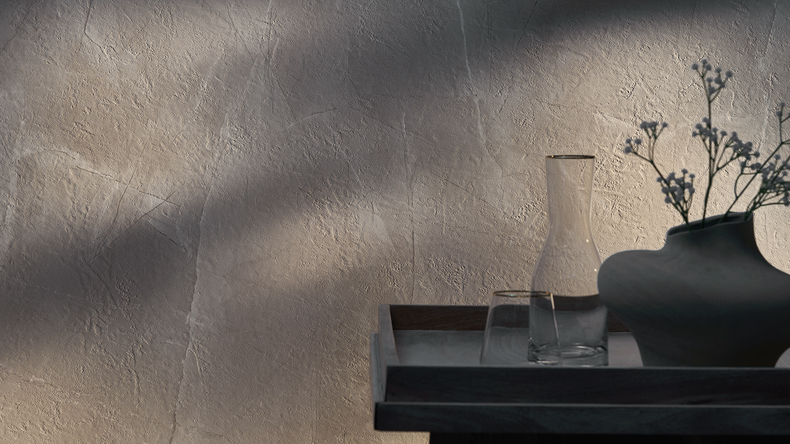 Revêtement mural SPC planeo - CeraRock Tile Light Grey Marble XL 280 x 117,5 cm