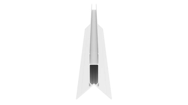 planeo LINEA - Profilé d'angle extérieur en aluminium CoEx « Burma Teak » 3000 x 66 x 66 mm