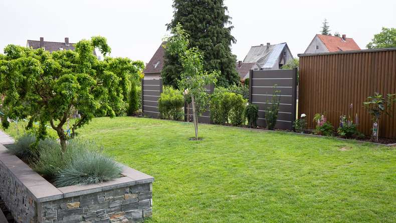planeo Gardence Deluxe - Clôture composite Premium Anthracite