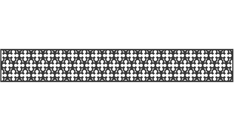 planeo Gardence - Insert design 1 800 x 300 x 1,5 mm, anthracite