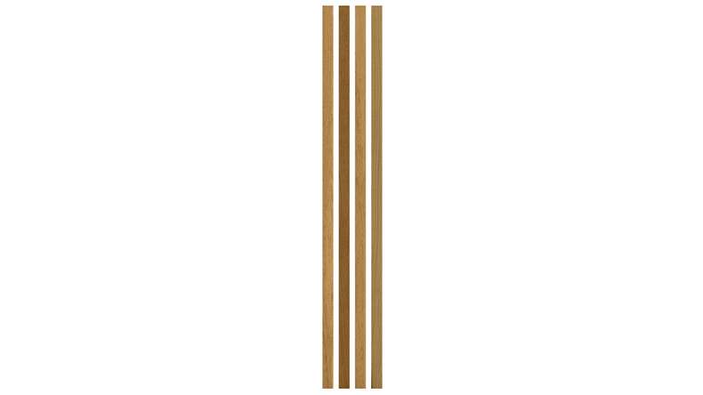 Skaben Panneau acoustique SilentWall Easy-Sticks - Chêne Rustique - 250 x 3,45 cm