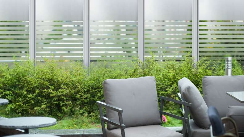 planeo Gardence Flair - Brise vue Verre - Bande Verticale 120 x 180 cm