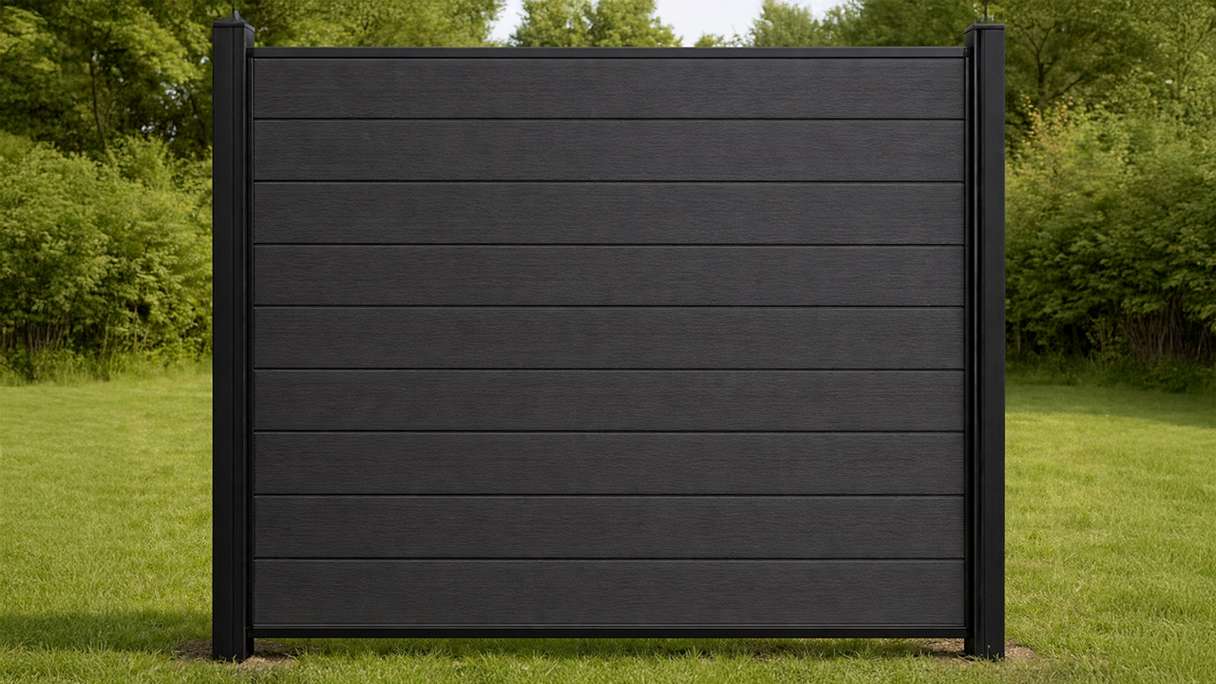 planeo Classic - Clôture à emboîter BPC anthracite
