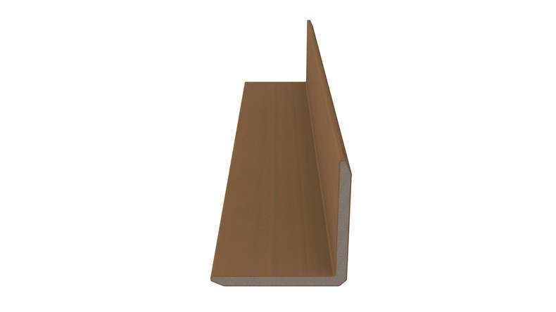 planeo LINEA - Angles intérieurs et extérieurs en WPC CoEx « Burma Teak » 2900 x 55 x 55 mm