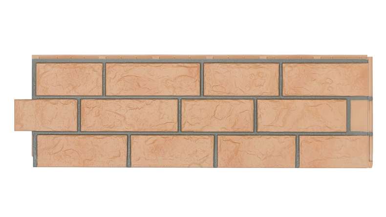 Zierer plaquettes de parement exterieur aspect pierre de carrière BS1 - 1140 x 359 mm lamellé-collé jaune en PRV