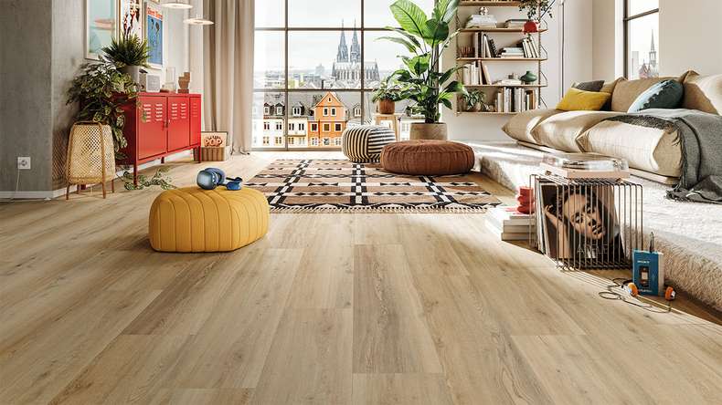 Sol design MEISTER Rigid-Vinyl RD 200 S - 20190 Minimal wave | Isolation phonique intégrée (400047-1220230-20190)