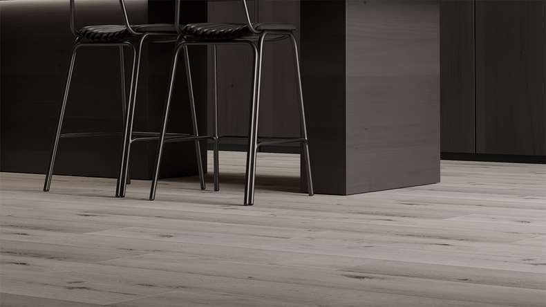 planeo WPC Sol PVC clipsable - PUREtec MAX 70 EIR Light Grey Oak | Isolation phonique intégrée (RP-A50-5)
