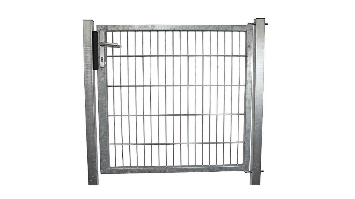 Porte universelle moyenne 1 groupe galvanisé à chaud H 1400 x L 1590 mm poteaux de porte inclus