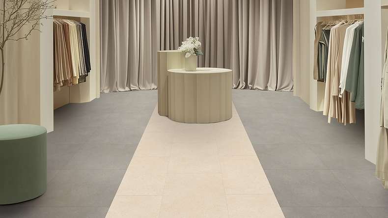 Gerflor vinyle à coller - Création 55 Backyard Light Beige